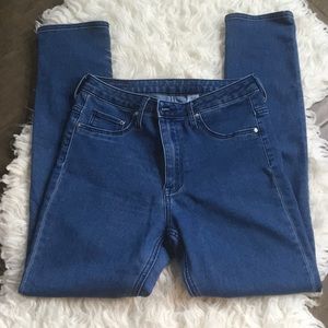High waist skinny jeans